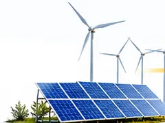 Windräder und Solarmodule